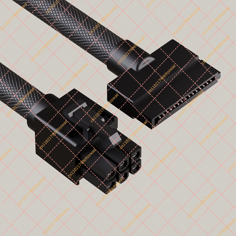 Modular Power Supply - ชุดสายต่อพาวเวอร์ซัพพลายแบบโมดูลาร์เต็มรูปแบบ สายไฟตรง 6 พิน 4 พิน