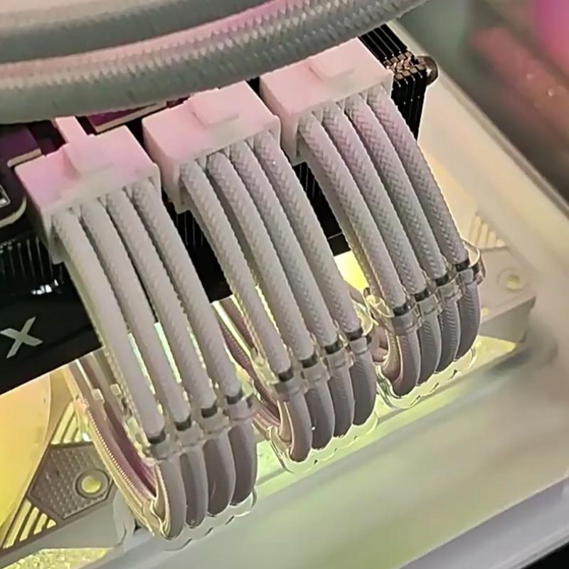 Psu Computer - ชุดสายต่อขยาย PSU ATX 24 พิน พร้อมสายไฟแบบแข็ง