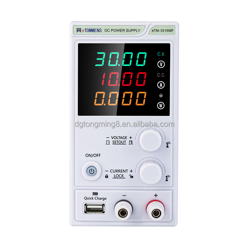 Smps Power Supply - แหล่งจ่ายไฟฟ้ากระแสตรงอุตสาหกรรมแบบสวิตชิ่ง 300W รุ่น ETM-3010MF 30V10A จอแสดงผล