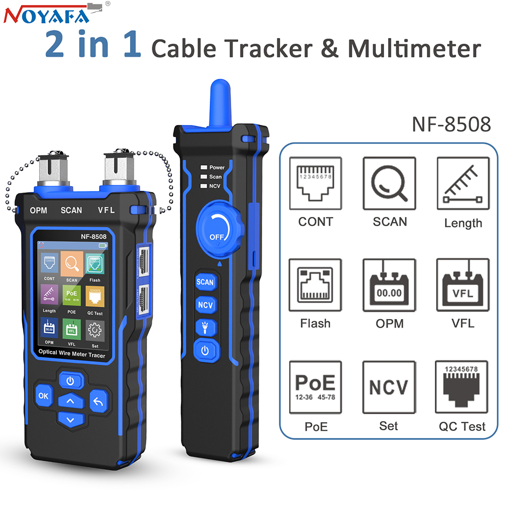 Power Supply Tester - NOYAFA NF-8508 เครื่องทดสอบสายเคเบิลเครือข่าย LAN Optical Power