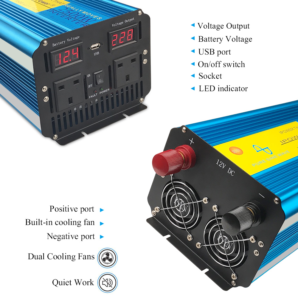 อินเวอร์เตอร์คลื่นไซน์บริสุทธิ - Power Supply 12V บทวิจารณ์และราคา