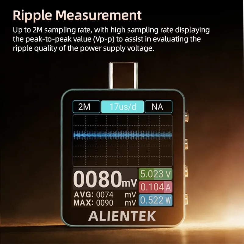 เครื่องทดสอบหน้าจอสี ALIENTEK  - Power Supply Tester บทวิจารณ์และราคา