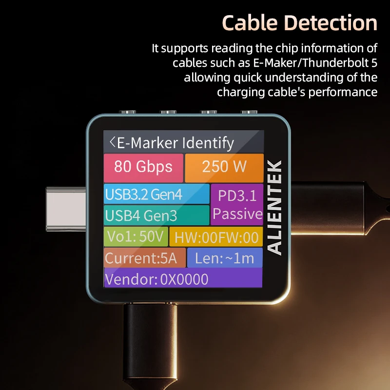 เครื่องทดสอบหน้าจอสี ALIENTEK  - Power Supply Tester บทวิจารณ์และราคา