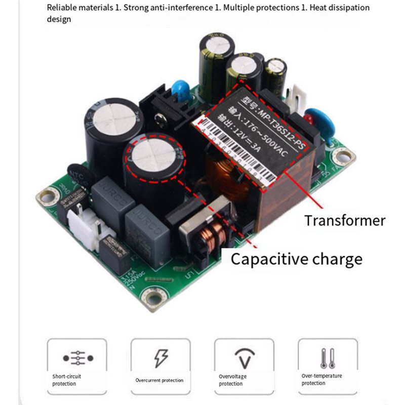 N13R-(ทนทาน) ACDC 36W โมดูลจ่า - Dc Power Supply 12V บทวิจารณ์และราคา