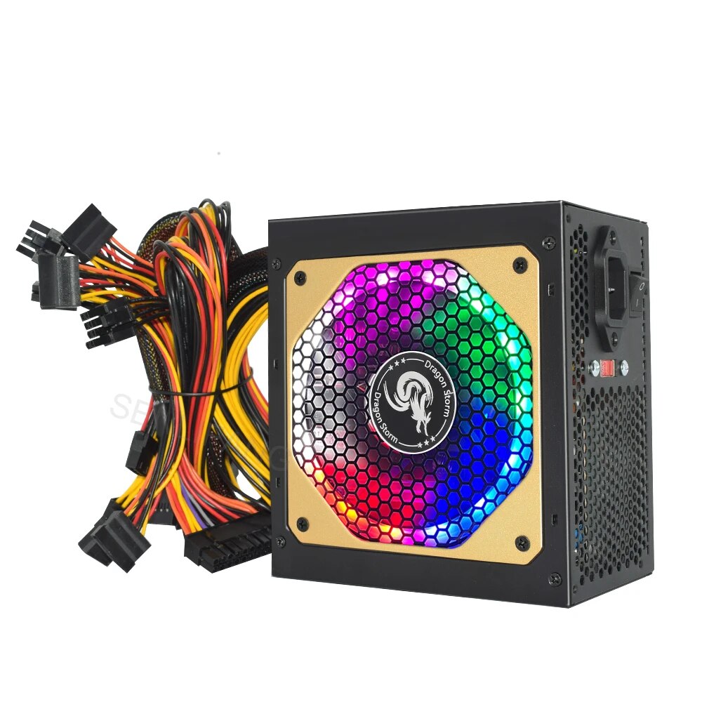 ATX 400W 600W 110-230V RGB 12V - Power Supply 650W บทวิจารณ์และราคา