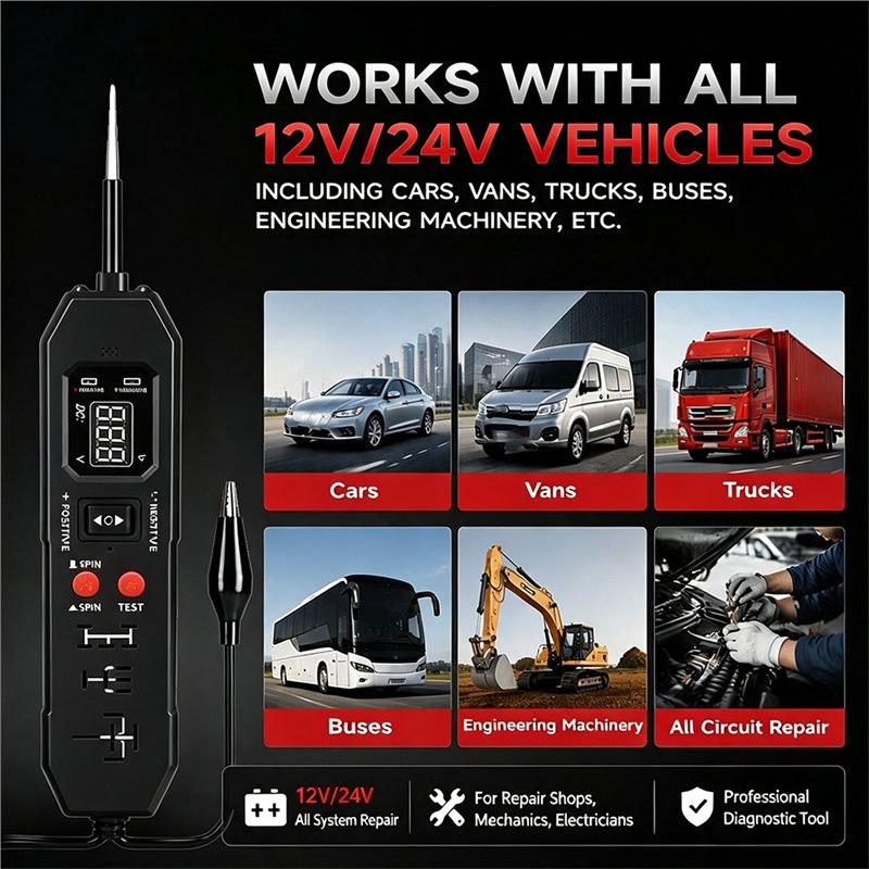 เครื่องทดสอบรีเลย์ยานยนต์รุ่นใ - Power Supply Tester บทวิจารณ์และราคา